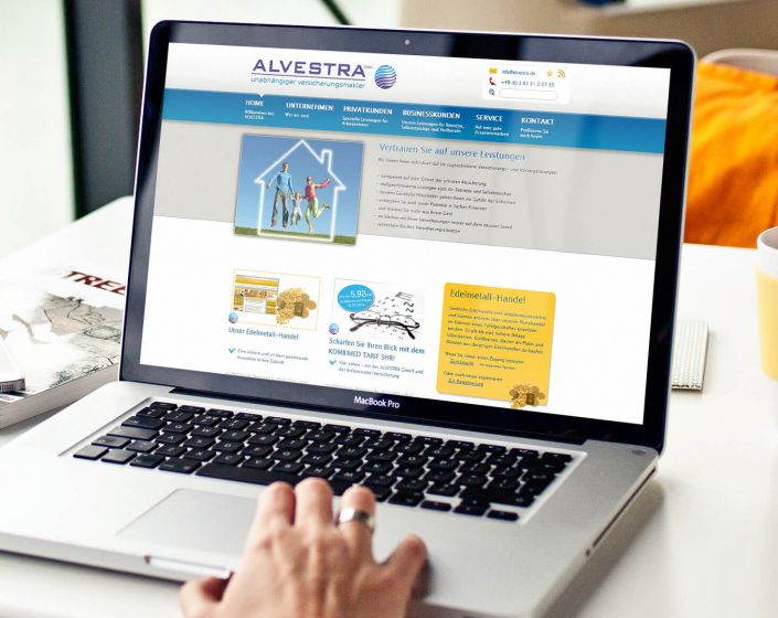 Alvestra GmbH Webseite